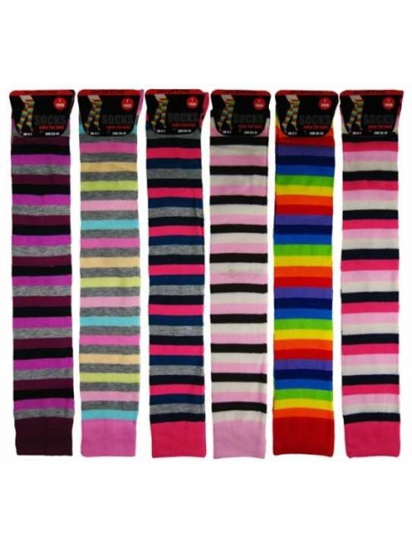 Neoninių spalvų kojinės