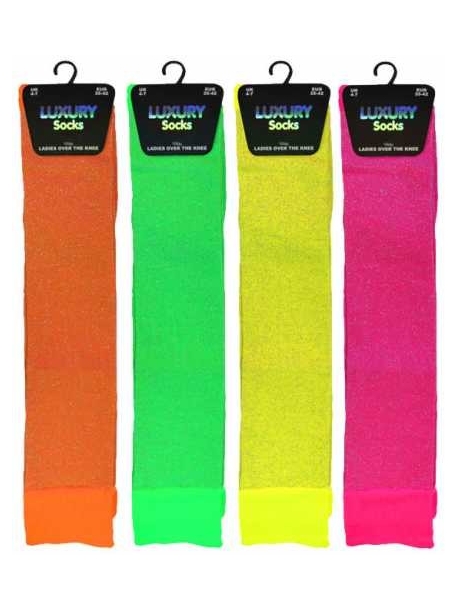 Neoninių spalvų kojinės